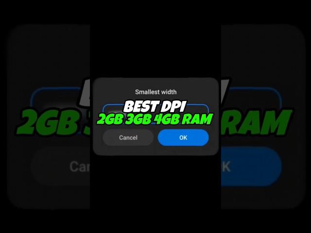 Best DPI for 2gb 3gb 4gb ram 