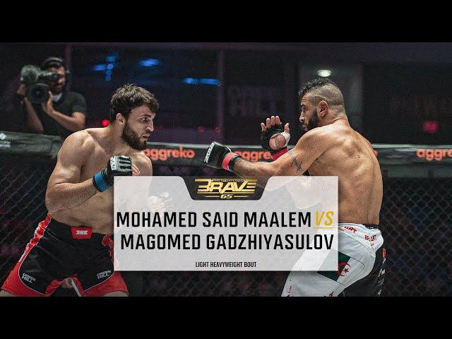 Mohamed Said Maalem vs Magomed Gadzhiyasulov | FREE MMA Fight | BRAVE CF 65