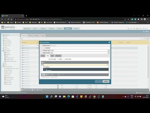 Palo Alto Firewall Ethernet Interface Types, Security Zones, Virtual Router and Intrazone Routing