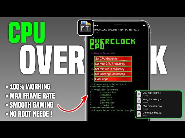 Overclocking Your Android CPU Clock Speed Without Root !