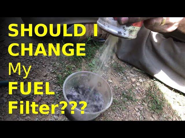 how to VERIFY your fuel filter is the problem  (don't just blindly replace it)