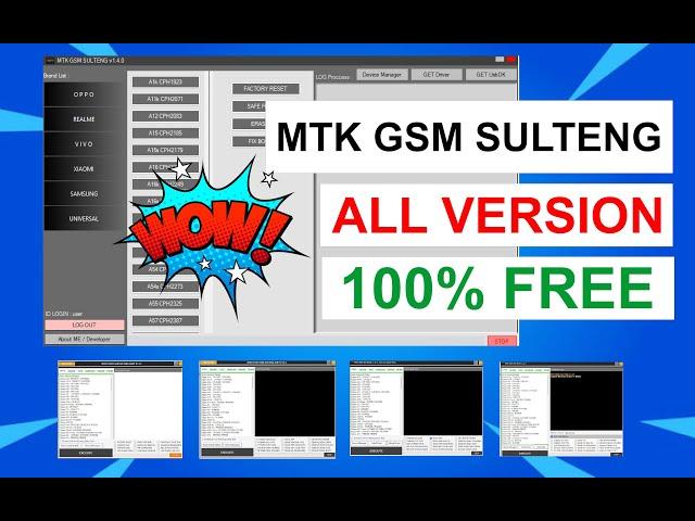 Collection of All MTK GSM Sulteng Versions for Free