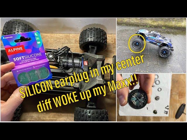 Silicone EARPLUGS in center differential has woken up my Maxx - Dutch RC Adventures #26