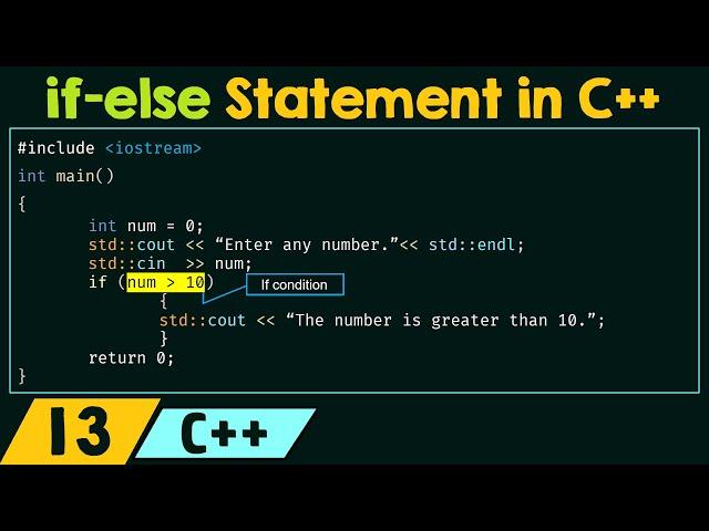 The 'if-else' Statement in C++