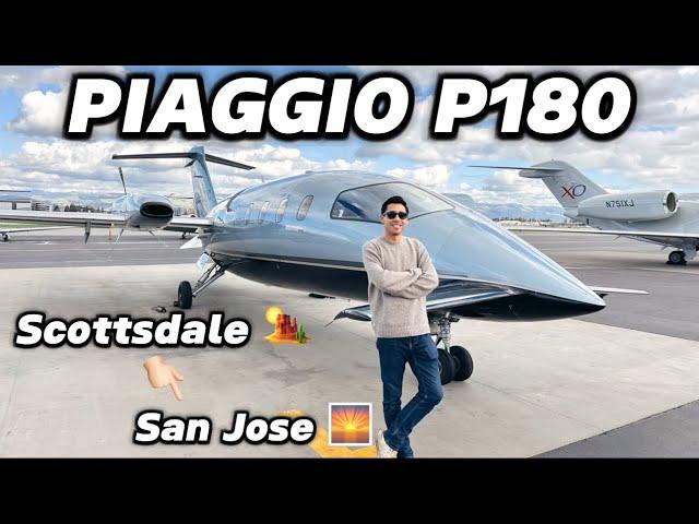 How I Became a Piaggio P180 Pilot! Sunset Arrival