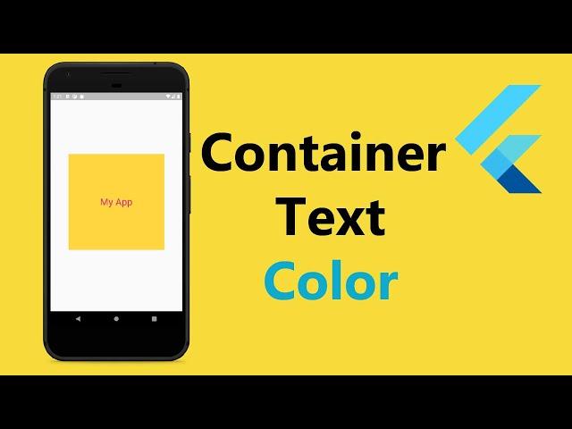 How to add a background color to a Container | Text  in Flutter ?