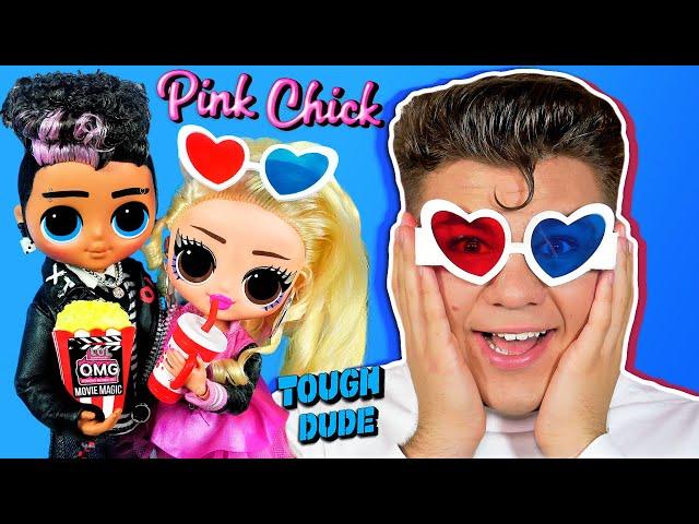 СВИДАНИЕ В КИНО ⭐ Парочка Tough Dude & Pink Chick LOL OMG Movie Magic ЛОЛ Сюрприз Бига Егоров