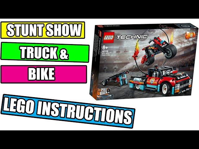 LEGO Stunt Show Truck & Bike INSTRUCTIONS - TECHNIC 2020 - LEGO SET 42106