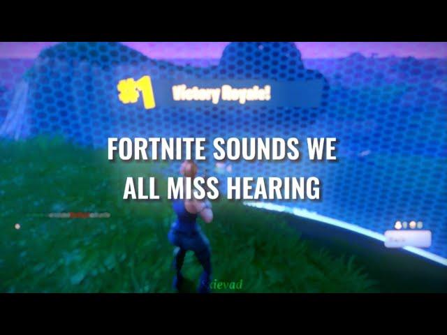 OG Fortnite Sounds We All Miss Hearing | Relaxing Fortnite Nostalgia