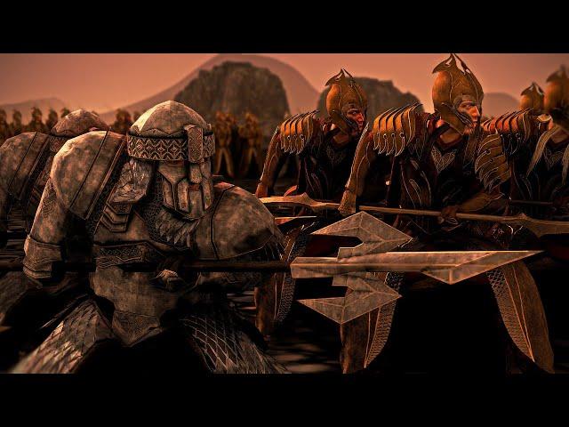 Sauron Mordor vs Elf-Human-Dwarf Alliance l Lord of the Rings Cinematic Battle