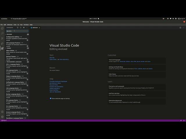 Instalar extensiones para HTML y CSS en Visual Studio Code