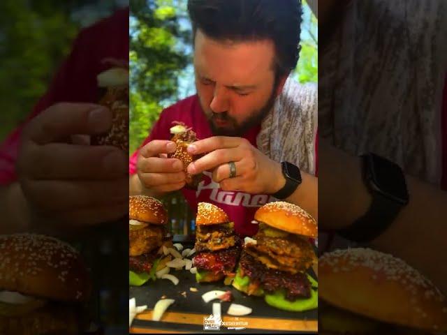 The McRib Burger Recipe | Over The Fire Cooking by Derek Wolf