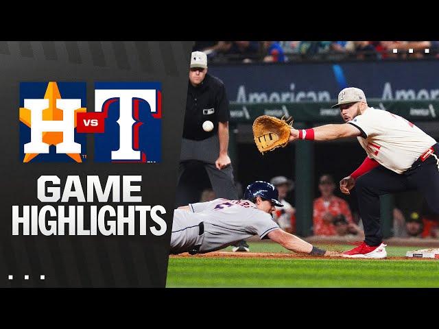 Astros vs. Rangers Game Highlights (5/16/25) | MLB Highlights