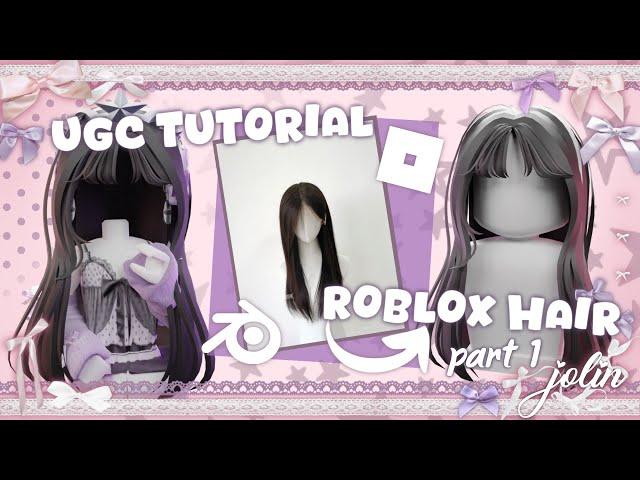 How to make Hair STEP-BY-STEP for Roblox UGC + voiceover || Blender Tutorial (intermediate)