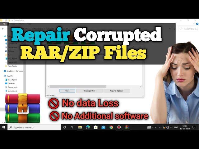 How to repair corrupted RAR / ZIP file || Repair corrupted Archive files || Tech MatriX