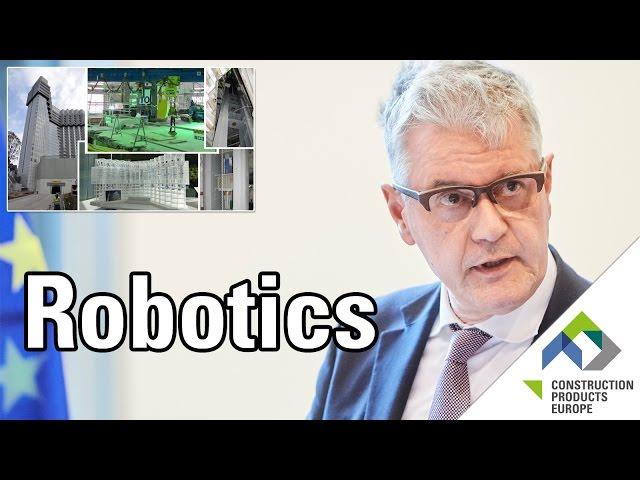 Robotics in construction by Thomas Bock, euRobotics & TU München