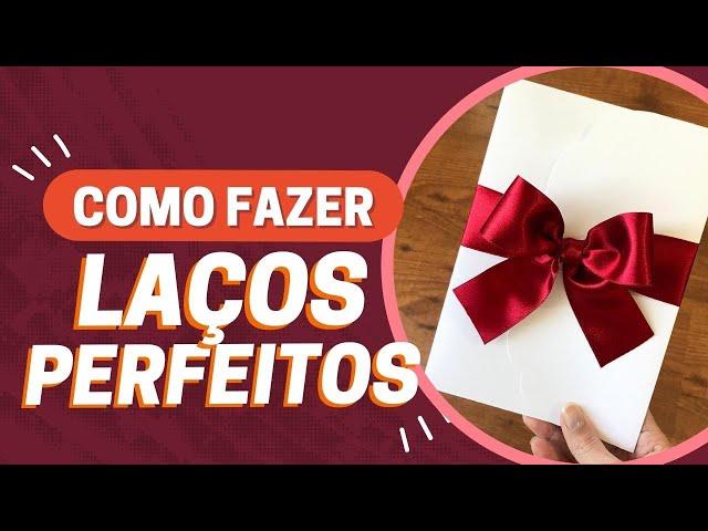 TÉCNICA INFALÍVEL PARA FAZER LAÇOS DE FITA DE CETIM PERFEITOS (100% garantido)