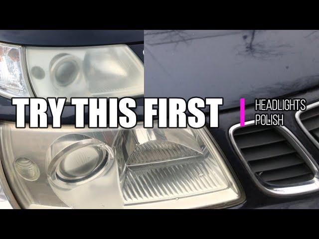 Car Headlights Polish | How to do it Fast and Easy