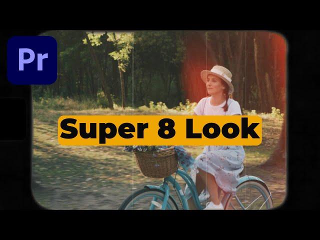 Add a vintage retro SUPER 8 LOOK to your video | Premiere Pro tutorial