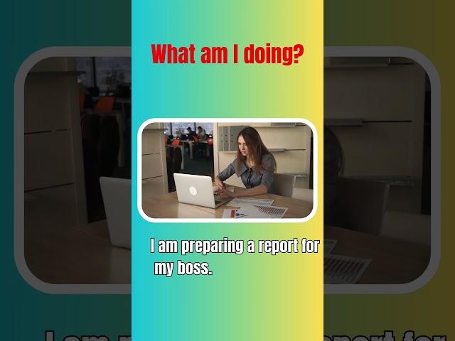 What Am I Doing? Learn Office Vocabulary in English