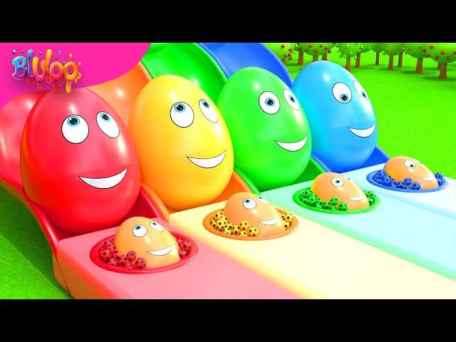 Surprise Eggs Transport Kids Songs | BluLoo Nursery Rhymes & Kids Songs