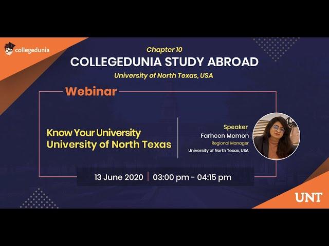 Collegedunia Study Abroad|| Study in the USA: University of North Texas