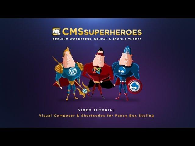 Wordpress Tutorial, Visual Composer, Shortcodes - Fancy Boxes