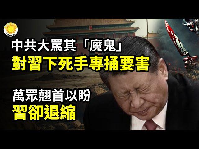 ️中共大罵其"魔鬼"！"對習主席下死手 還專門往要害部位上捅"萬眾翹首以盼！習近平卻退縮明天會怎樣？川普競選團隊內部郵件被曝光川普勁敵登報挺川普 直指哈里斯致命弱點【阿波羅網CM】