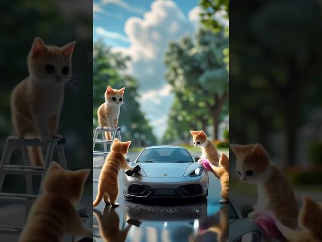 #cuteminiature #kittens #Kitty #cat #fluffy #singing #aptapt #apt #song #catshorts #viral #carwash