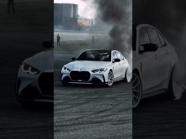 Burning BMW tires