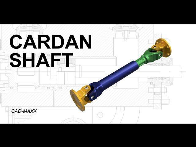 How to design a CARDAN SHAFT in less than an hour ️ [ with LOFI sound  ]