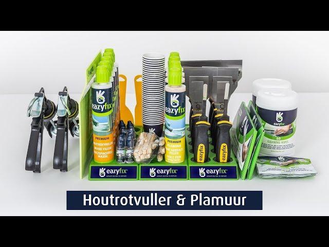 De kwaliteit van Eazyfix® Houtrotvuller en Plamuur