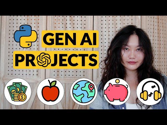 5 Unique AI Projects (beginner to intermediate) | Python, LangChain, RAG, OpenAI, ChatGPT, ChatBot