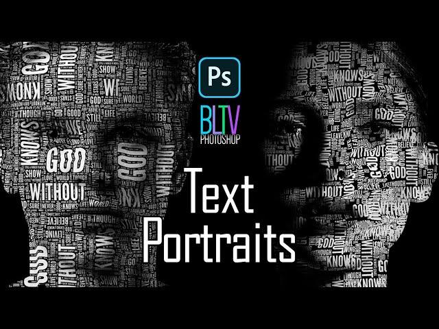 Photoshop: Quickly Create Stunning Text Portraits!