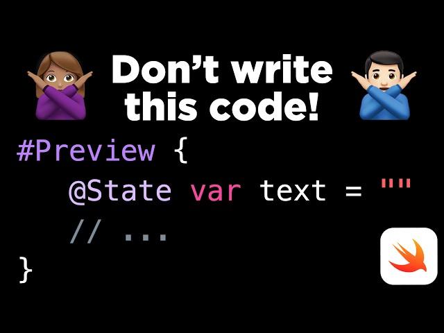 New in Xcode16: the macro @Previewable