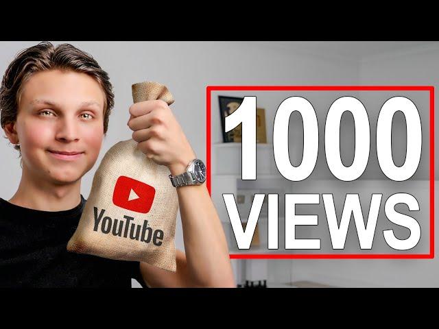 How Much YouTube Pays You For 1,000 Views In 2025