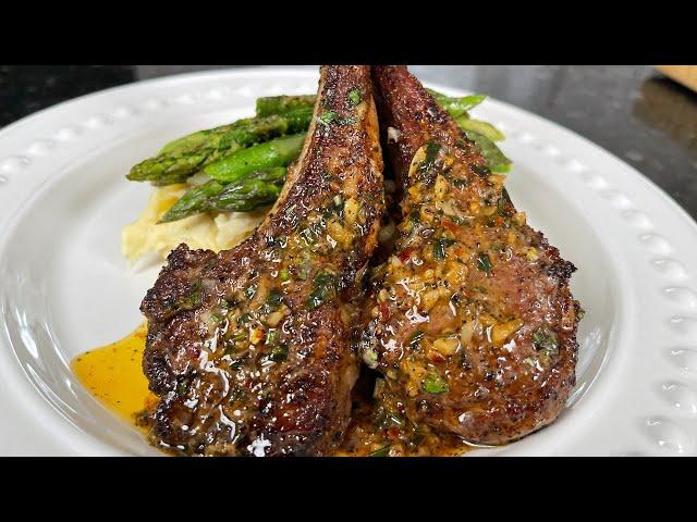 Lemon Garlic Butter Lamb Chops | Juicy & Delicious Lamb Chops Recipe