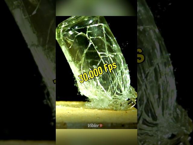 30.000 Fps Glass Breaking Ultra Slow Motion #shorts