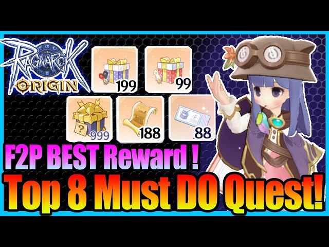 TOP 8 Reward F2P New Encounter Quest UPDATED!! Doram Kingdom Guide!! [Ragnarok Origin Global]