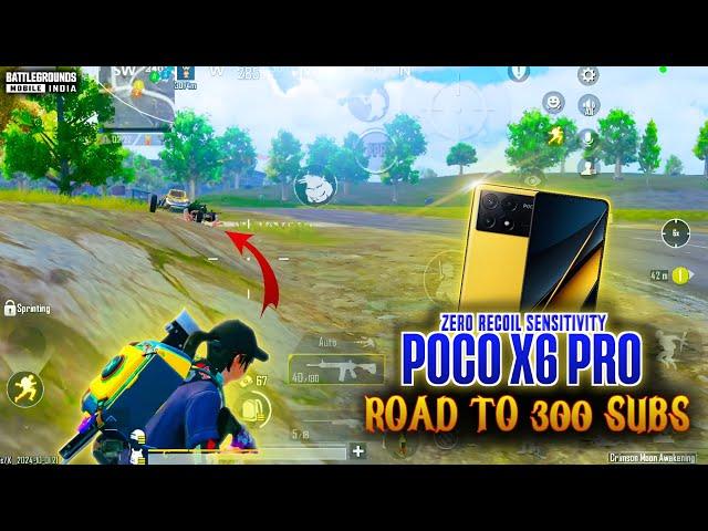 POCO X6 PROBGMI/PUBG BEST GYRO ZERO RECOIL SENSITIVITY #pocox6pro#poco