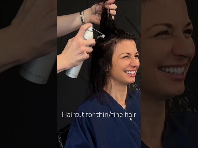 Haircut for thin /fine #finehair