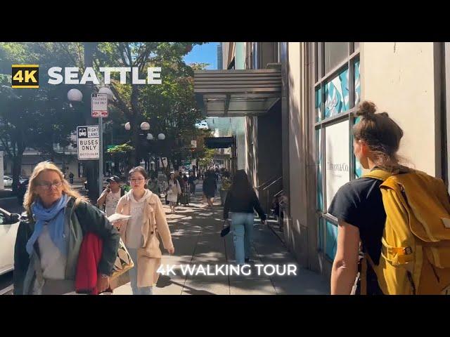 [4k] SEATTLE Walk : This is Downtown Now