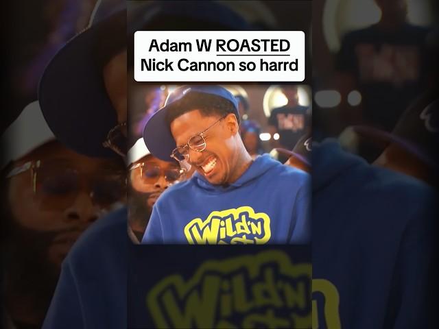 @AdamW is on fire and @NickCannon felt it. #AdamW #roastbattle #nickcannon #brocode