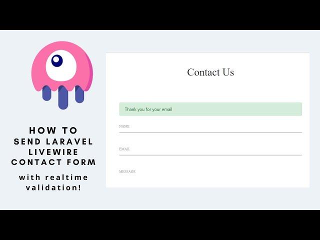 Laravel-Livewire Tutorial - How To Send A Laravel-Livewire Contact Form