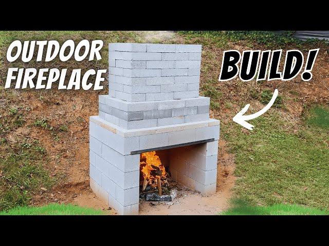 How to Build an Outdoor Fireplace without Mortar (Dry Stacked)