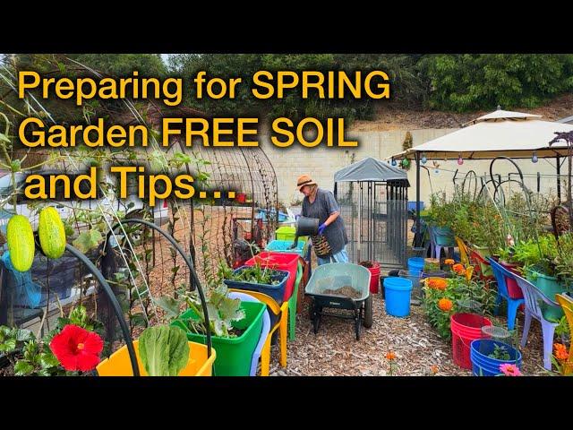 How to Container Garden NOW for Free Soil in Spring and Make Gardening Easy & Vegetable Growing Tips