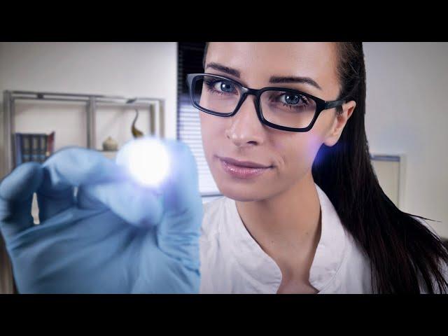 ASMR Deutsch Flüstern ‍️ Cranial Nerve Exam (ASMR Arzt Roleplay mit Gloves Sounds)