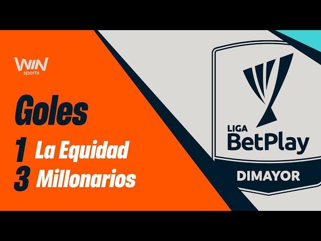 La Equidad vs. Millonarios (goles) | Liga BetPlay Dimayor 2024-2 | Fecha 10