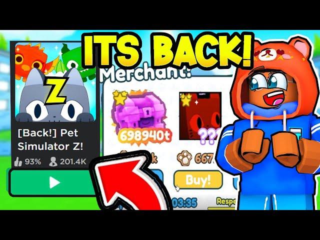 I Found How To JOIN Pet Simulator Z , BUT Free HUGE PETS!