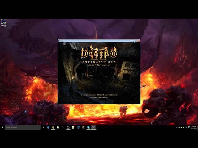 How to play Diablo II LoD on Windows 10 (Windowed Fullscreen)